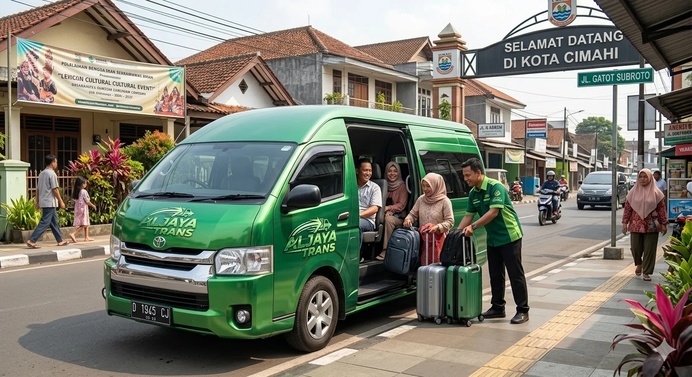 Layanan Travel Cimahi Bandara Soekarno Hatta armada Hiace terbaru